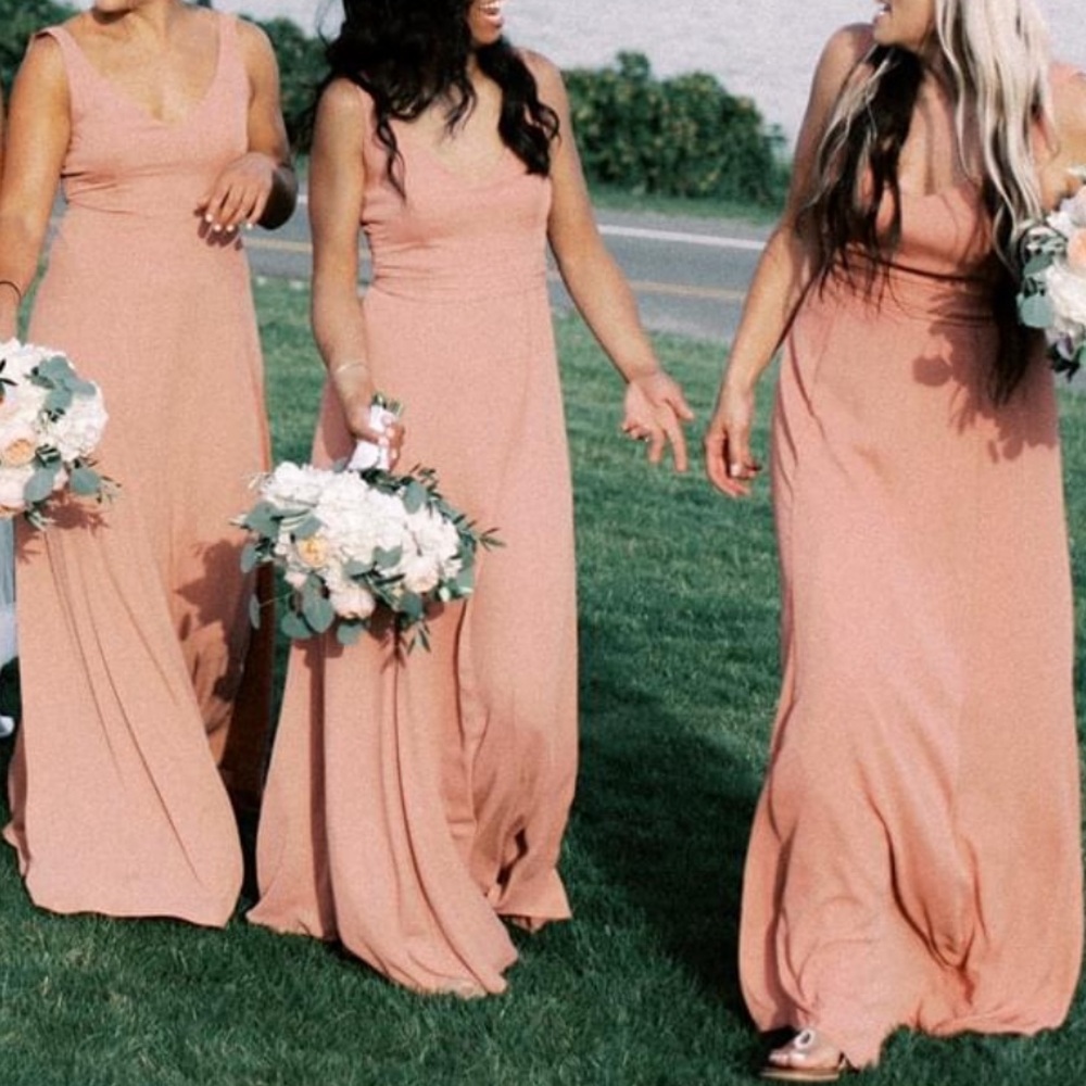 Never been worn Show Me Your Mumu “Jenn” maxi bridesmaid dress (dusty rose)